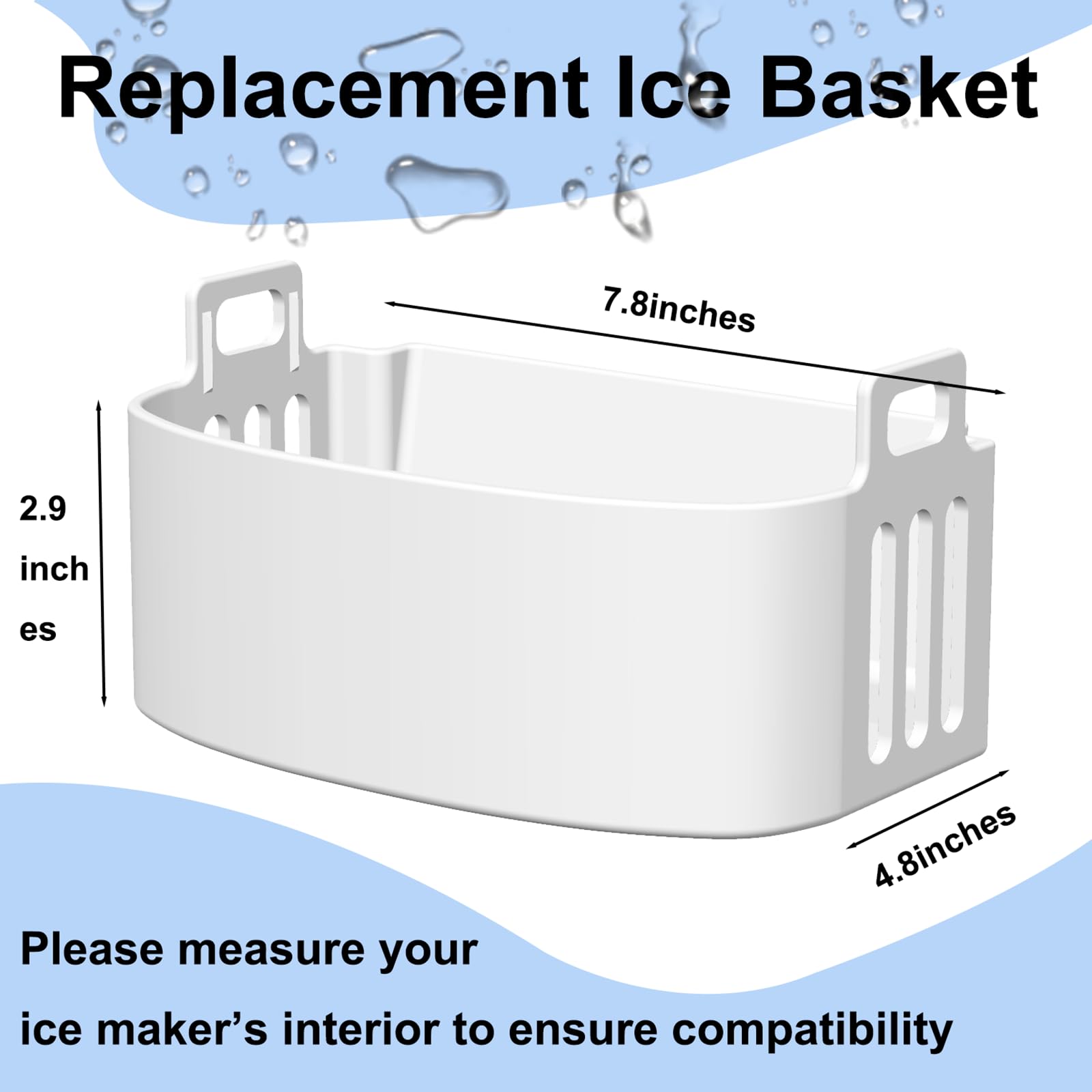 AIVONO canasta hielo, resistente a desgaste y olores en Magic Chef.