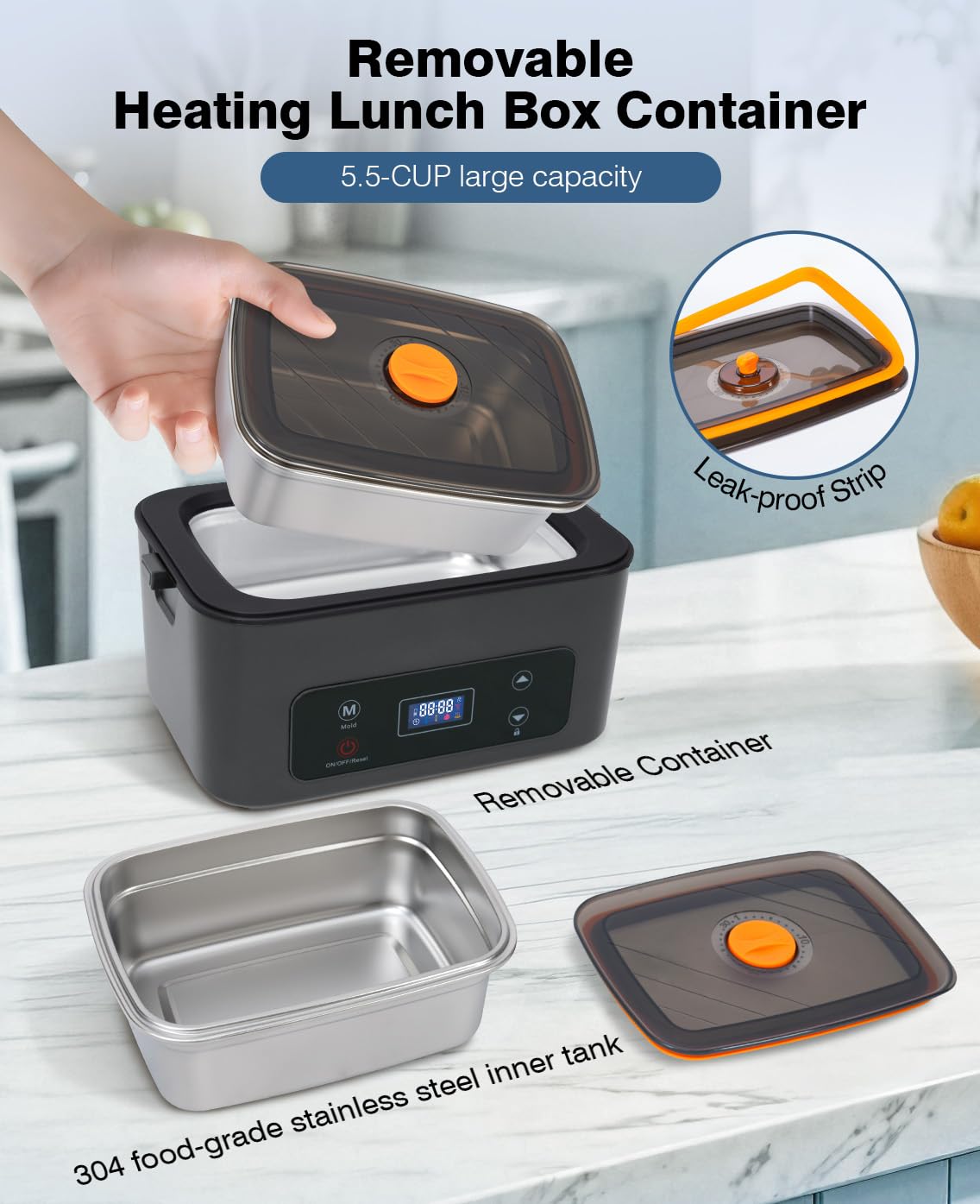 Divisor removible de AIZOCO para separar alimentos y evitar mezclas