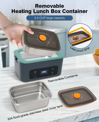 AIZOCO Lunch Box calentamiento en 5 lados garantiza calentamiento uniforme