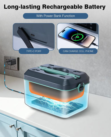 AIZOCO Lunch Box capacidad de 5.5 tazas para comidas completas