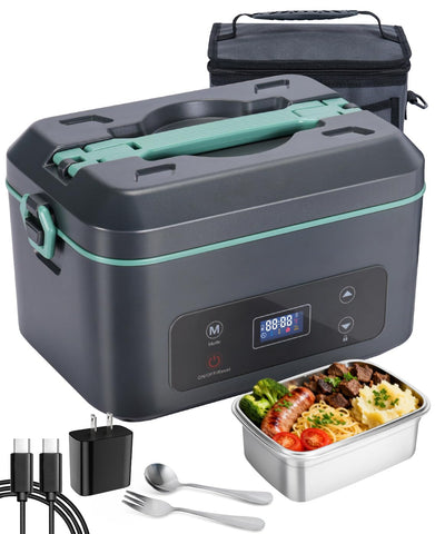 AIZOCO Lunch Box vista frontal, ideal para llevar al trabajo