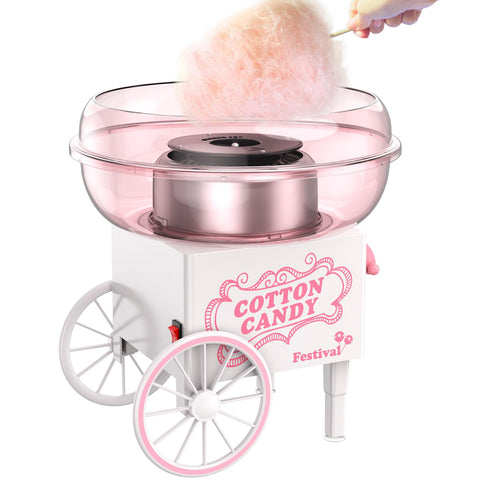 Ajgvq Maquina algodón azúcar rosa mini lista para fiestas