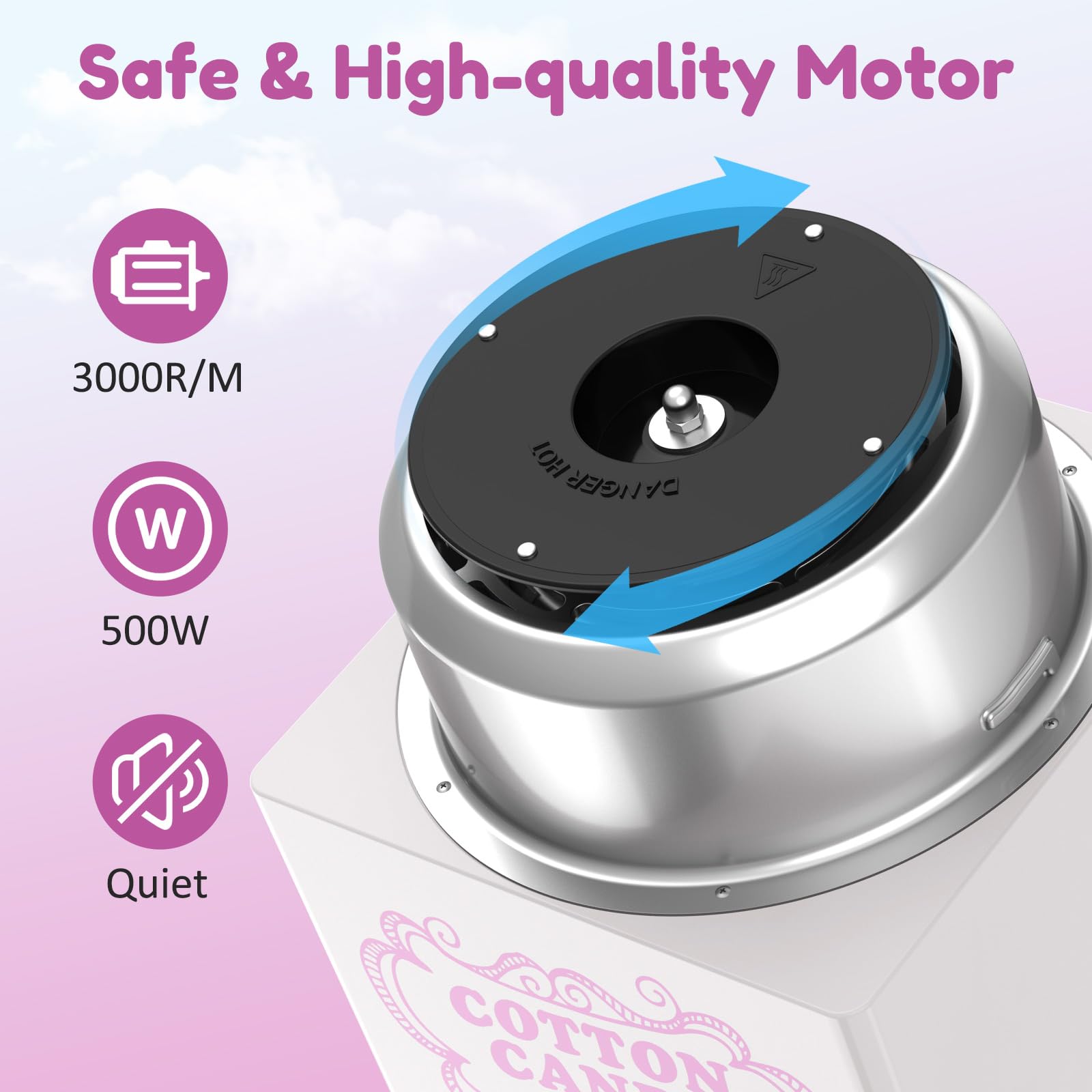 Ajgvq máquina algodón mini interior bandeja, limpieza rápida.