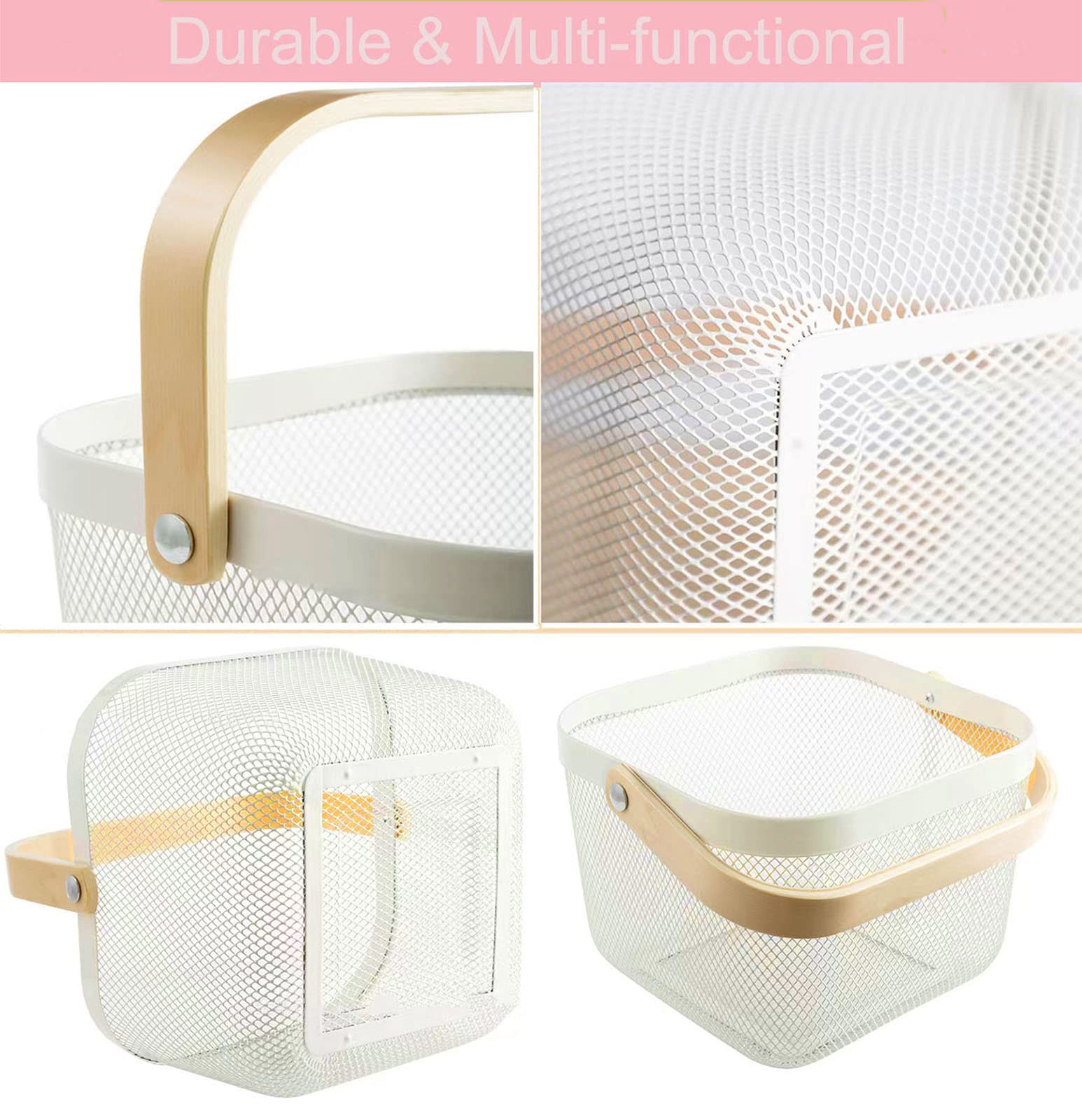 AJIODA cesta-colgante para frutas, perfecta para espacios pequeños.