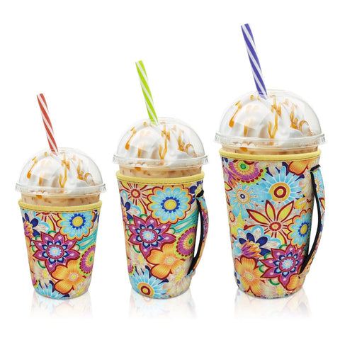 AJLTPA funda aislante para café 16-18oz evita condensación y mantiene frío.