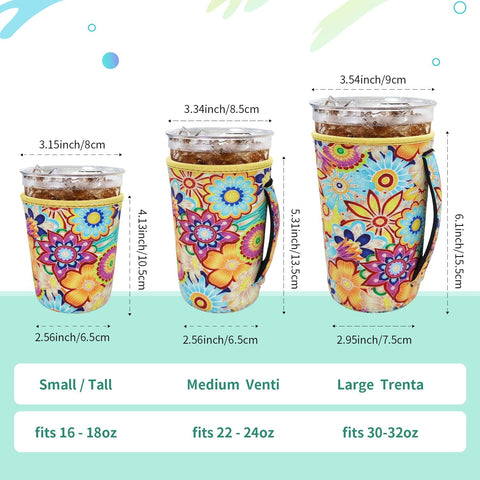 AJLTPA funda aislante para café 22-24oz con asa ofrece agarre estable.