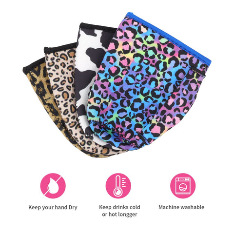 Funda para tazas 22-24 oz, patrón animal, mantiene la bebida fría