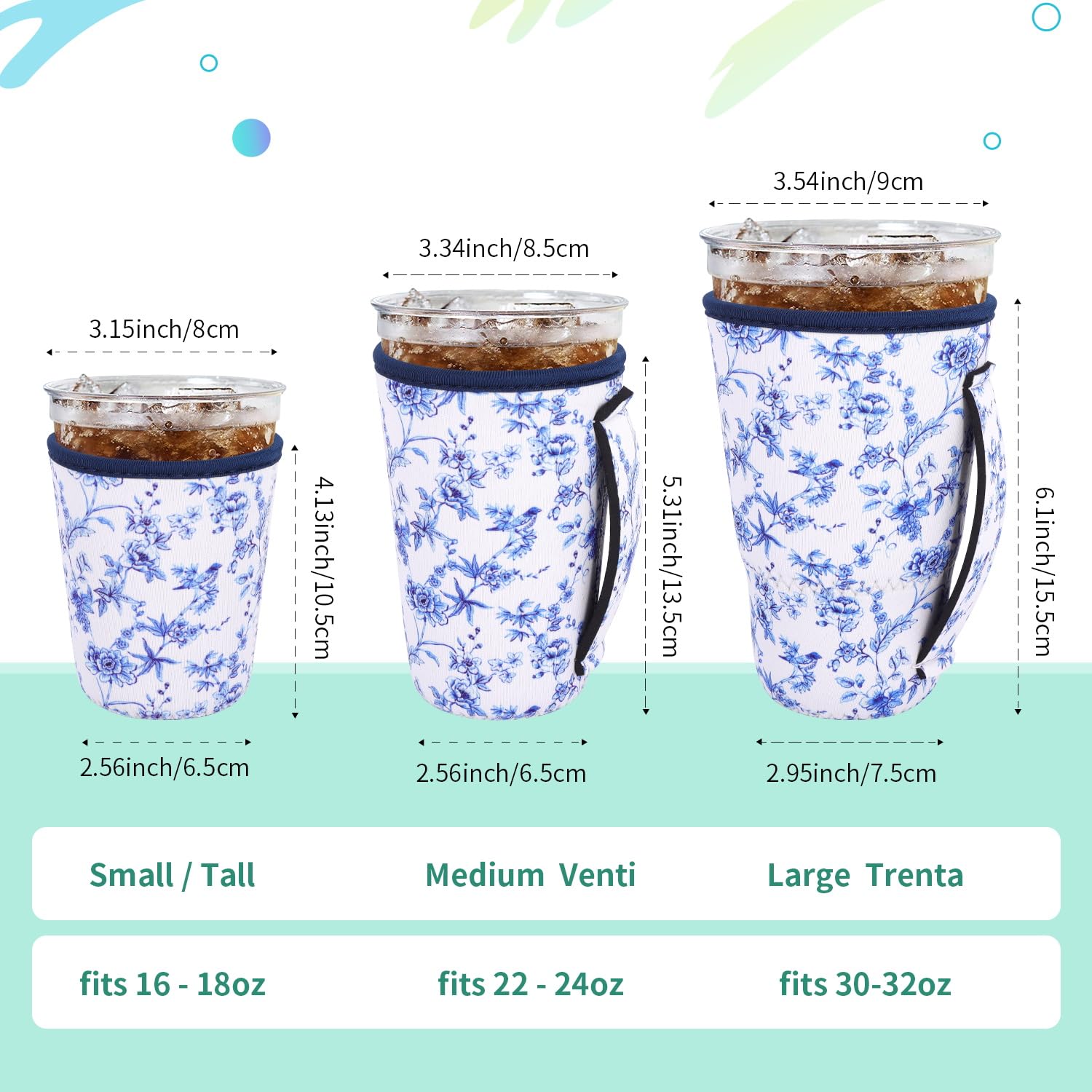 AJLTPA manga aislante para cafe frio: diseño ergonómico para beber sin salpicaduras.