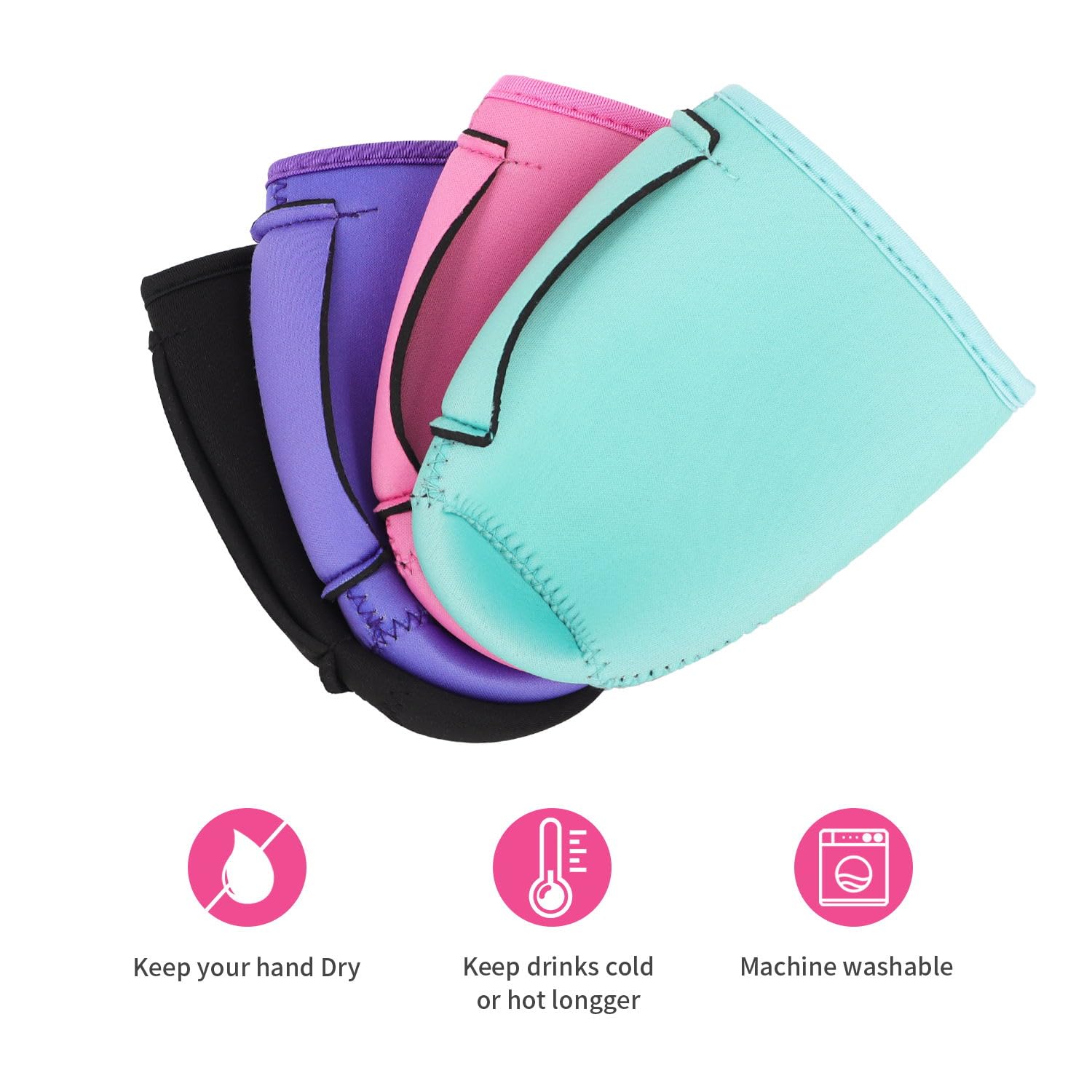 AJLTPA manga neopreno para tazas 22-24oz, ajuste perfecto.