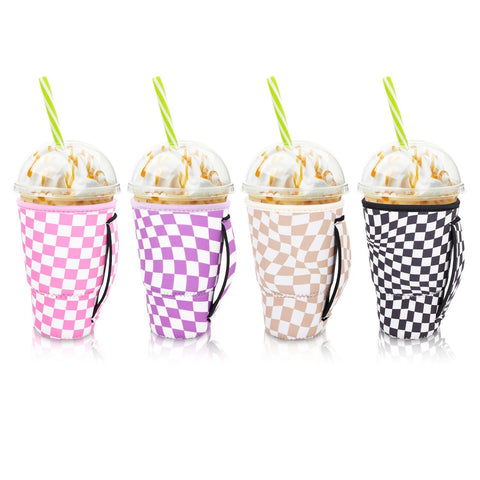 AJLTPA porta-tazas de neopreno con mango, práctico para llevar bebidas frías.
