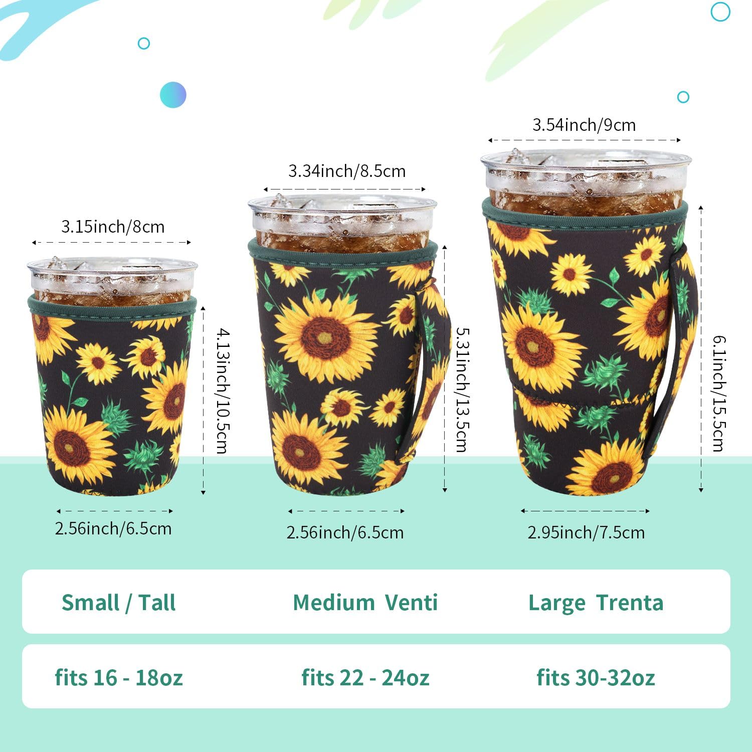 AJLTPA funda aislante 22-24 oz con asa ofrece agarre cómodo