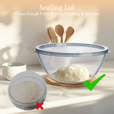 Ajrwiiy bol de vidrio borosilicato resistente al calor, ideal para fermentación y enfriado.