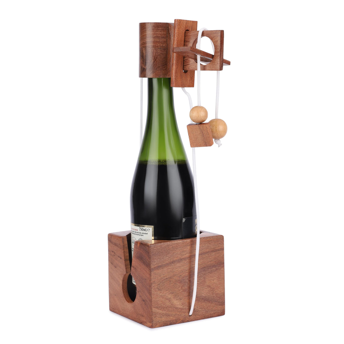 Ajuny: botella de vino con rompecabezas 3D, regalo único para amantes del vino