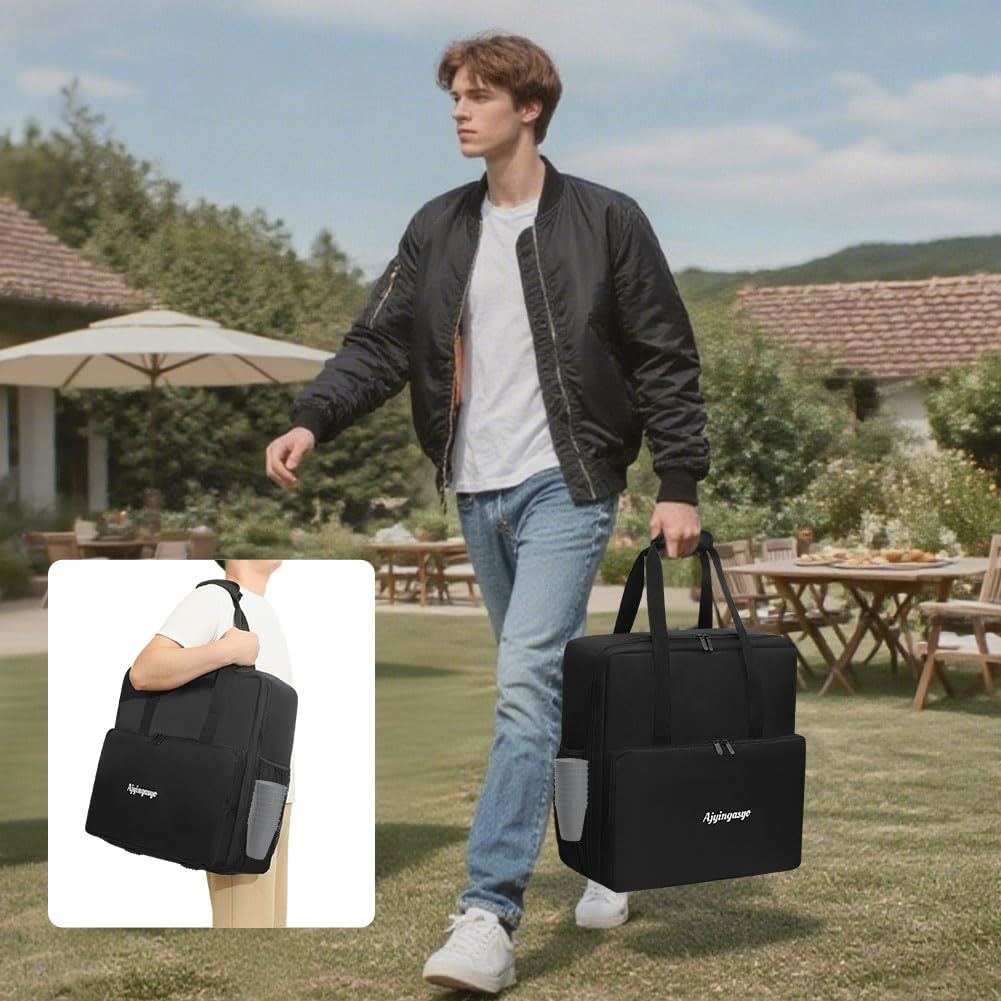 Ajyingasyo asa acolchada para transporte cómodo y estable.