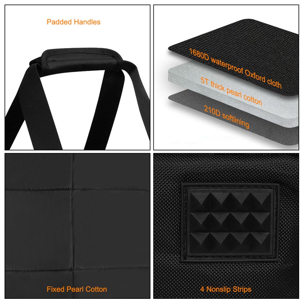 Ajyingasyo malla para copas y accesorios dentro de la bolsa.