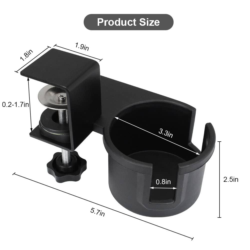 AKBFOX Portacopas bajo mesa en uso para ahorro de espacio y orden.