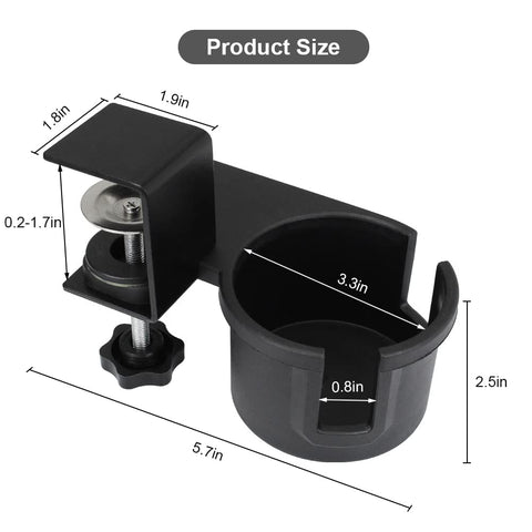 AKBFOX Portacopas bajo mesa en uso para ahorro de espacio y orden.