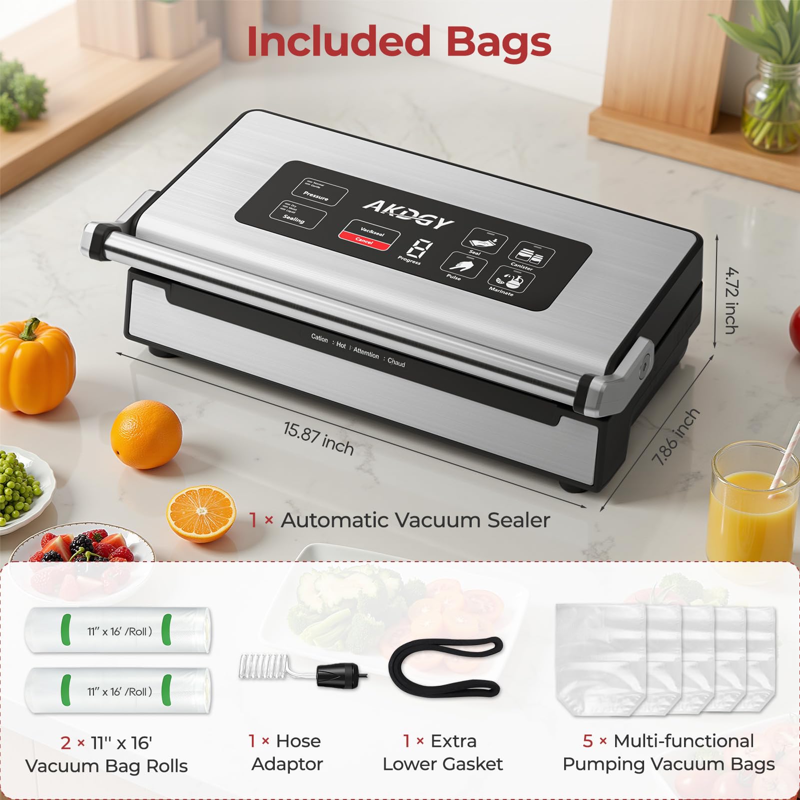 AKDGY kit completo con garantía de 5 años para tranquilidad