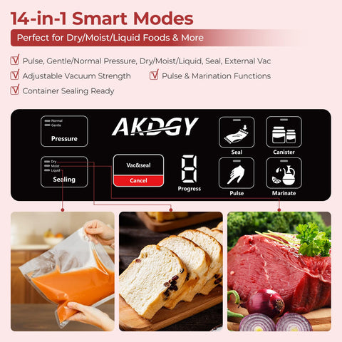 AKDGY modos inteligentes para sellado de líquidos y secos