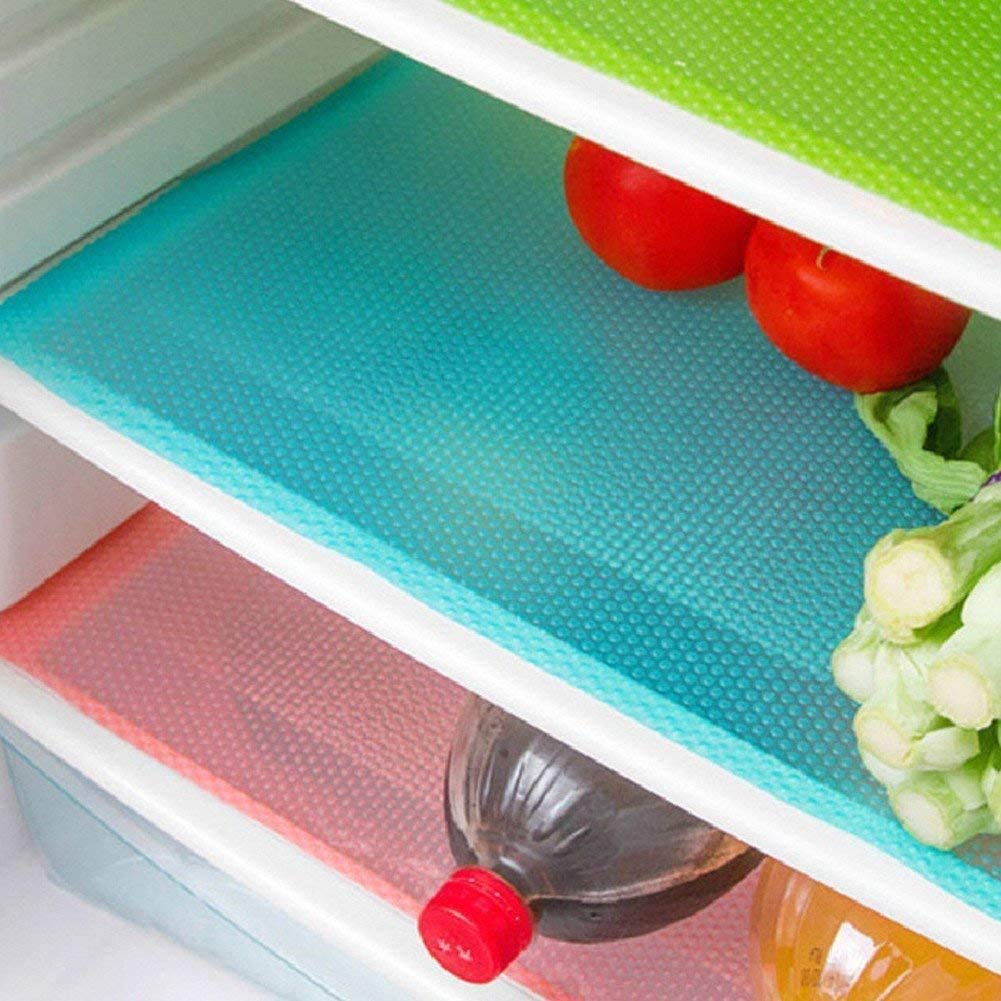 AKINLY alfombrillas para refrigerador, 9 packs, base antideslizante para estantes.