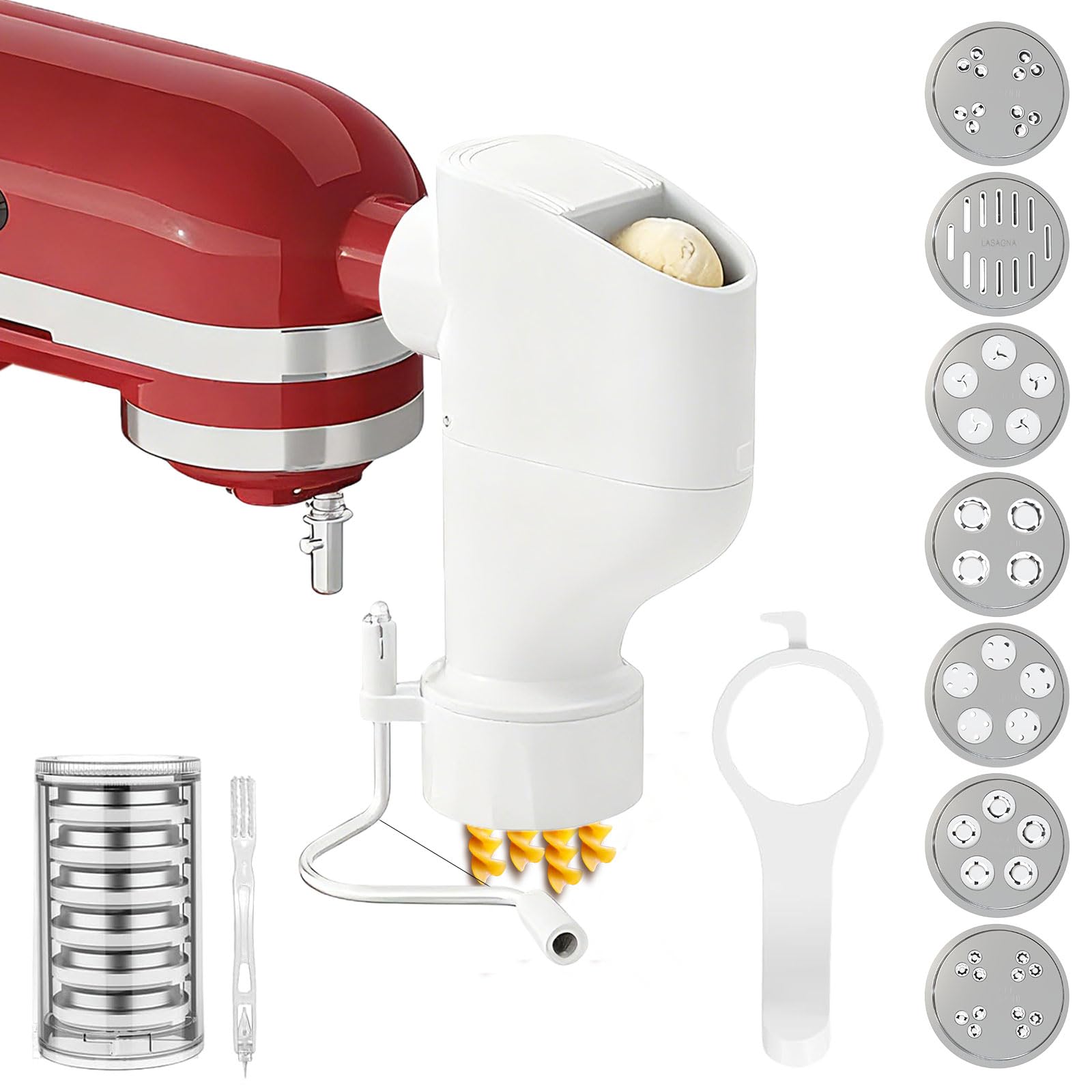 Akiosk Prensa de pasta para KitchenAid: espagueti perfecto en casa