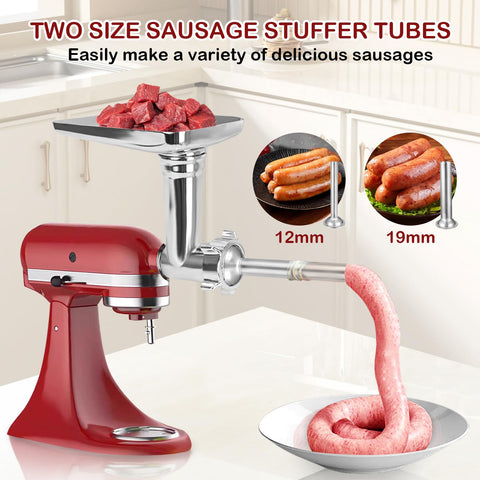 Akiosk tubos de embutidos de dos tamaños para salchichas personalizadas.