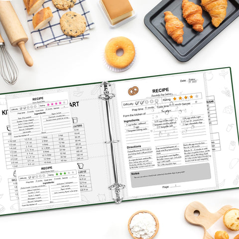 AKONEGE divisores-10-piezas clasifican recetas por categorías para encontrar rápido.