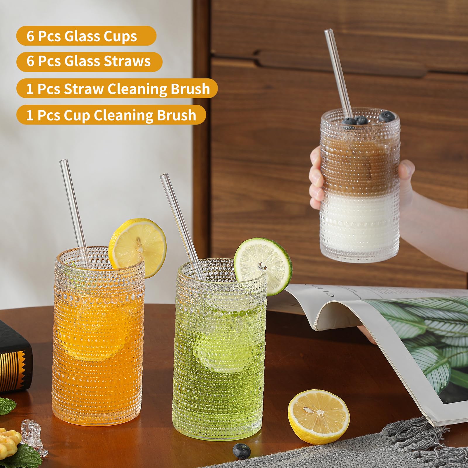 Vaso Akutaa de 16 onzas para cócteles, agua o whisky, experiencia cómoda.