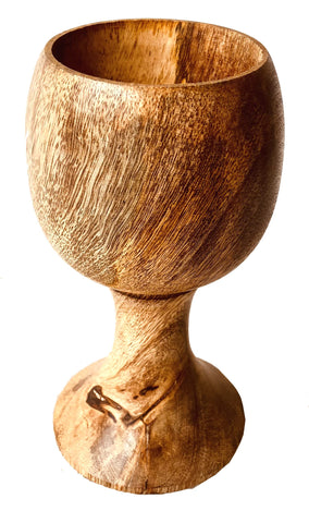 ALADEAN copa de madera vintage, textura natural para beber con estilo.
