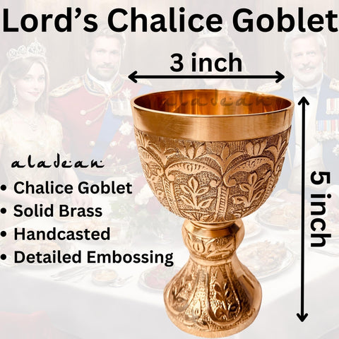 Aladean copa-regalo ceremoniales medieval, ideal para aniversarios y bodas.