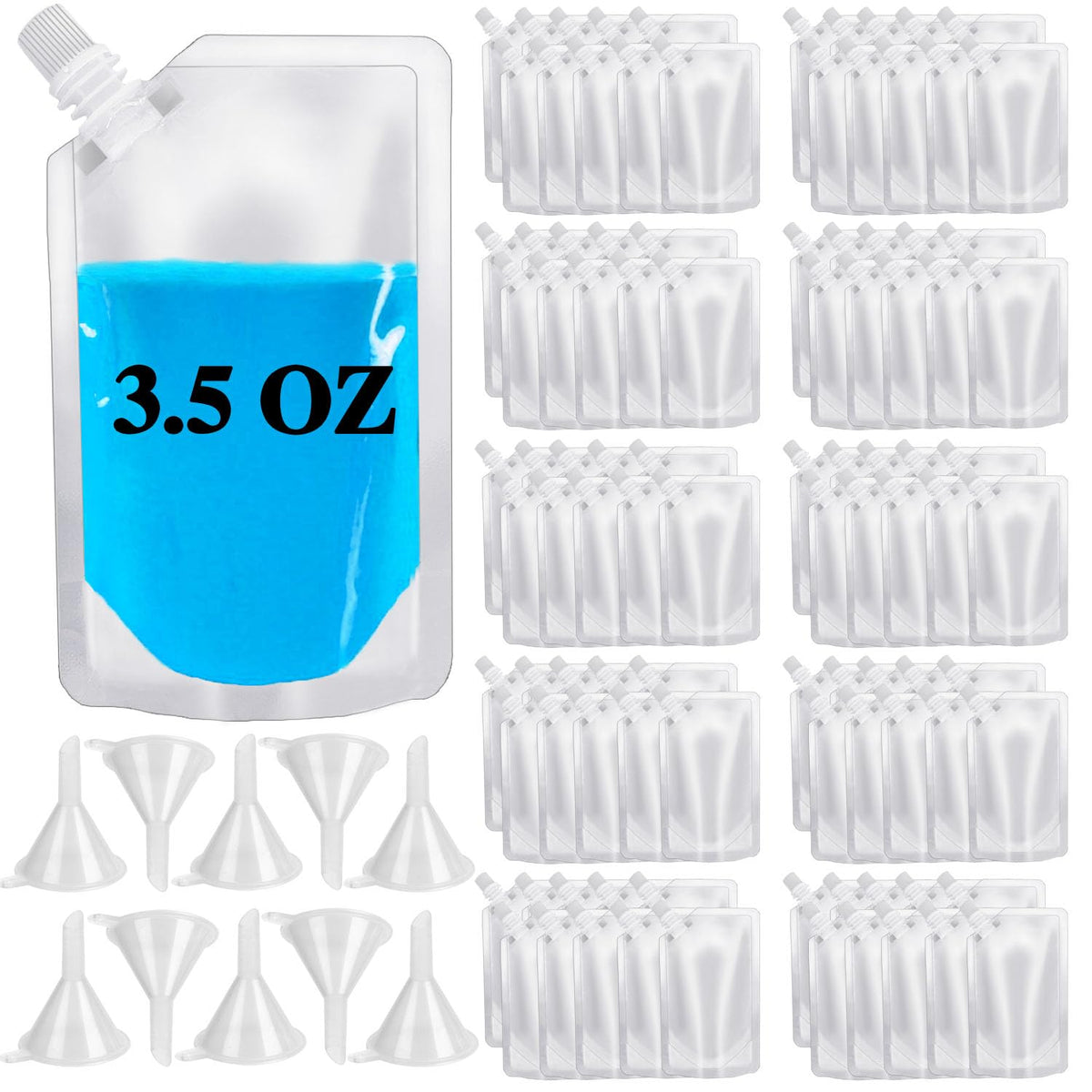 Alaeseje bolsas-plastico-100ml capacidad ideal para llevar bebidas durante viajes.