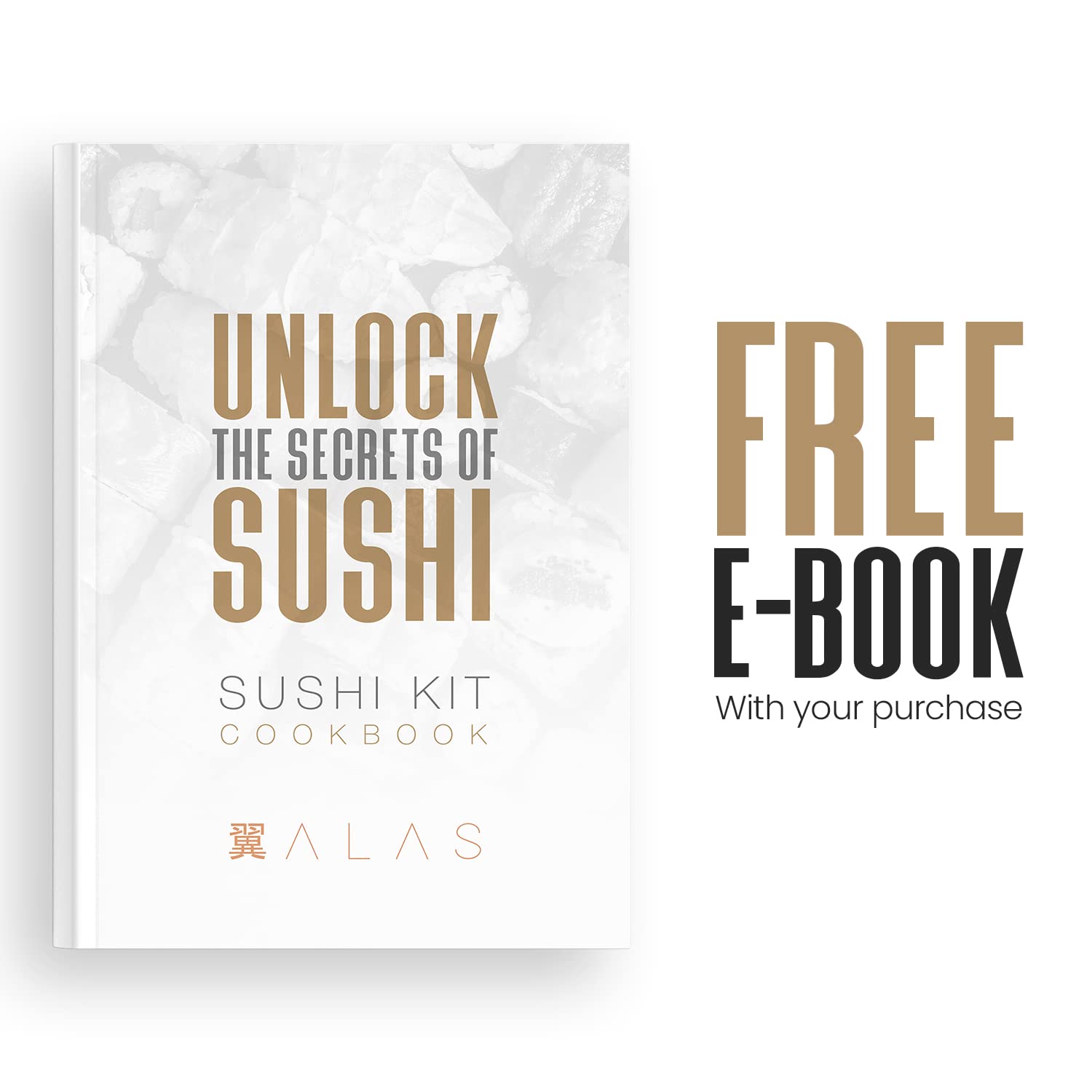 Alas Set de Sushi 20 Piezas: pala para arroz para empacar con precisión
