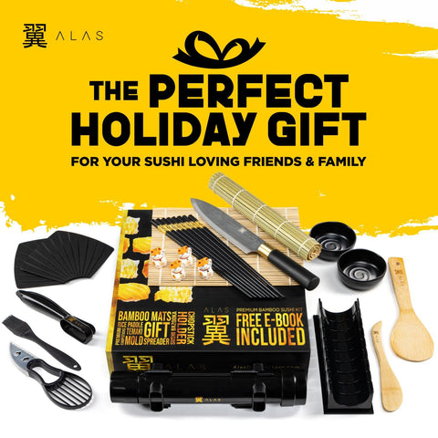 Alas Sushi Kit: mantas de bambú para enrollar maki de forma uniforme