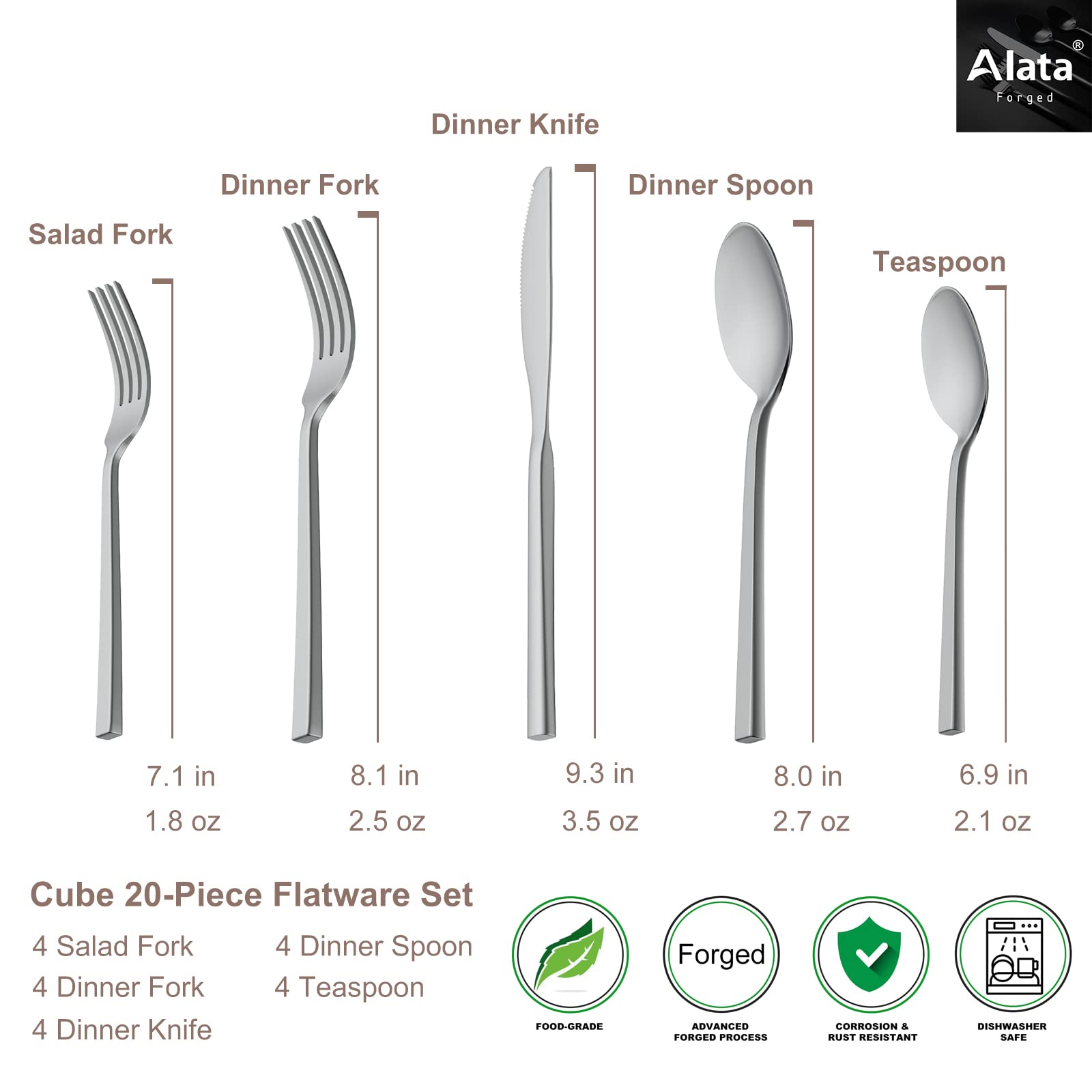 Alata Cube apto para lavavajillas facilita la limpieza diaria