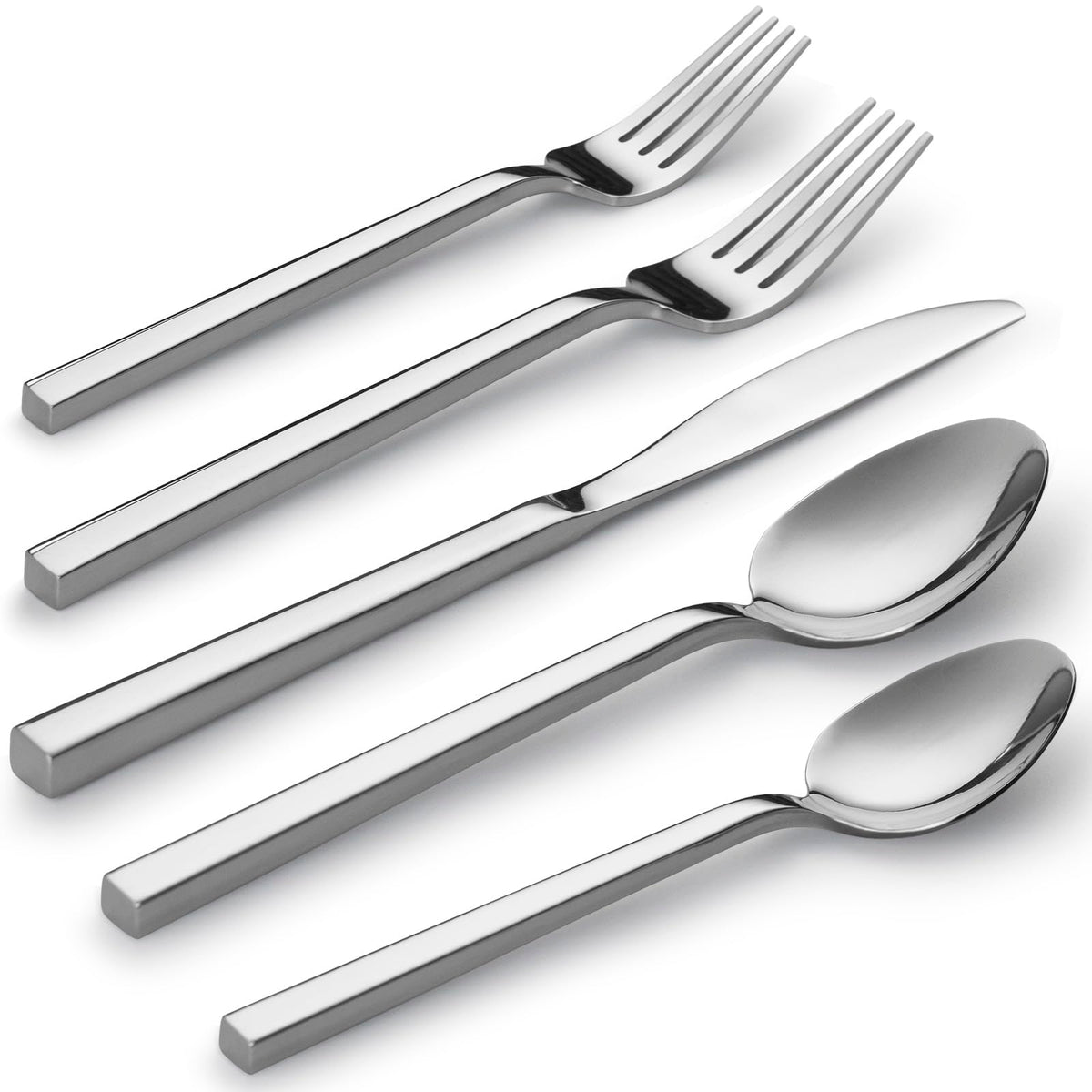Alata Cube: set de cubiertos 40 piezas en acero inoxidable, perfecto para servicio para 8.
