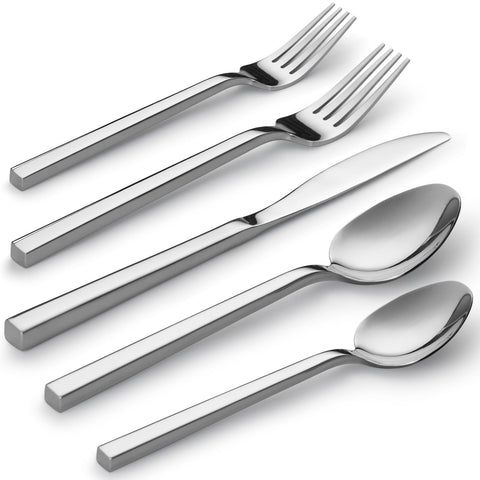 Alata Cube: set de cubiertos 40 piezas en acero inoxidable, perfecto para servicio para 8.