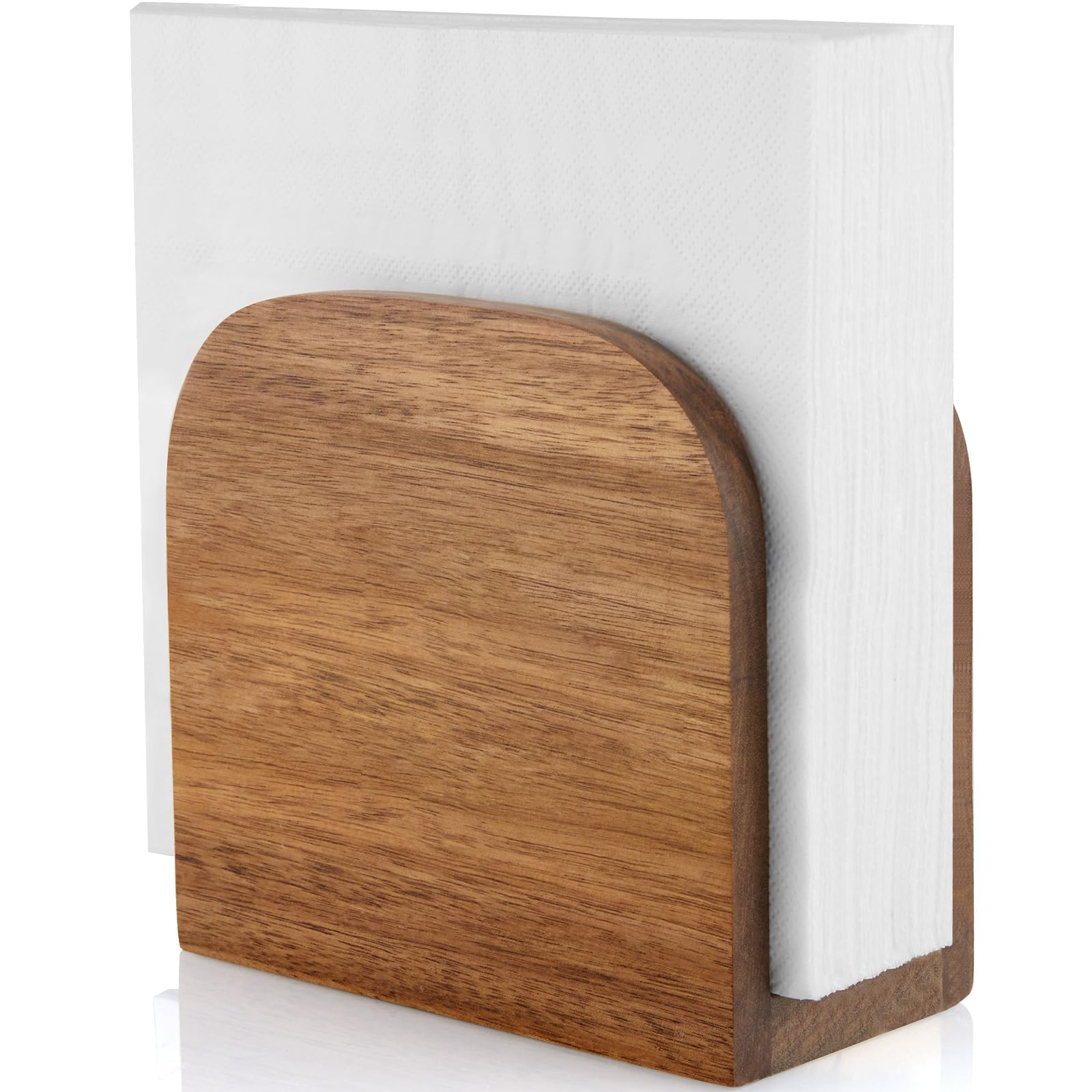ALELION porta-servilletas acacia vertical, acceso rápido y orden en la mesa.