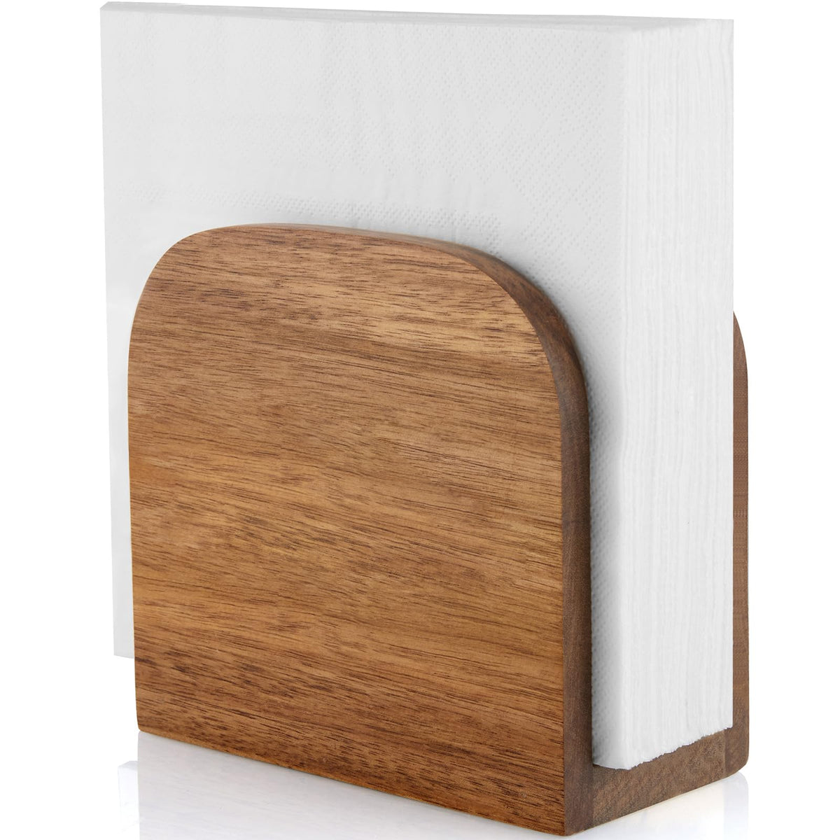 ALELION porta-servilletas acacia vertical, acceso rápido y orden en la mesa.