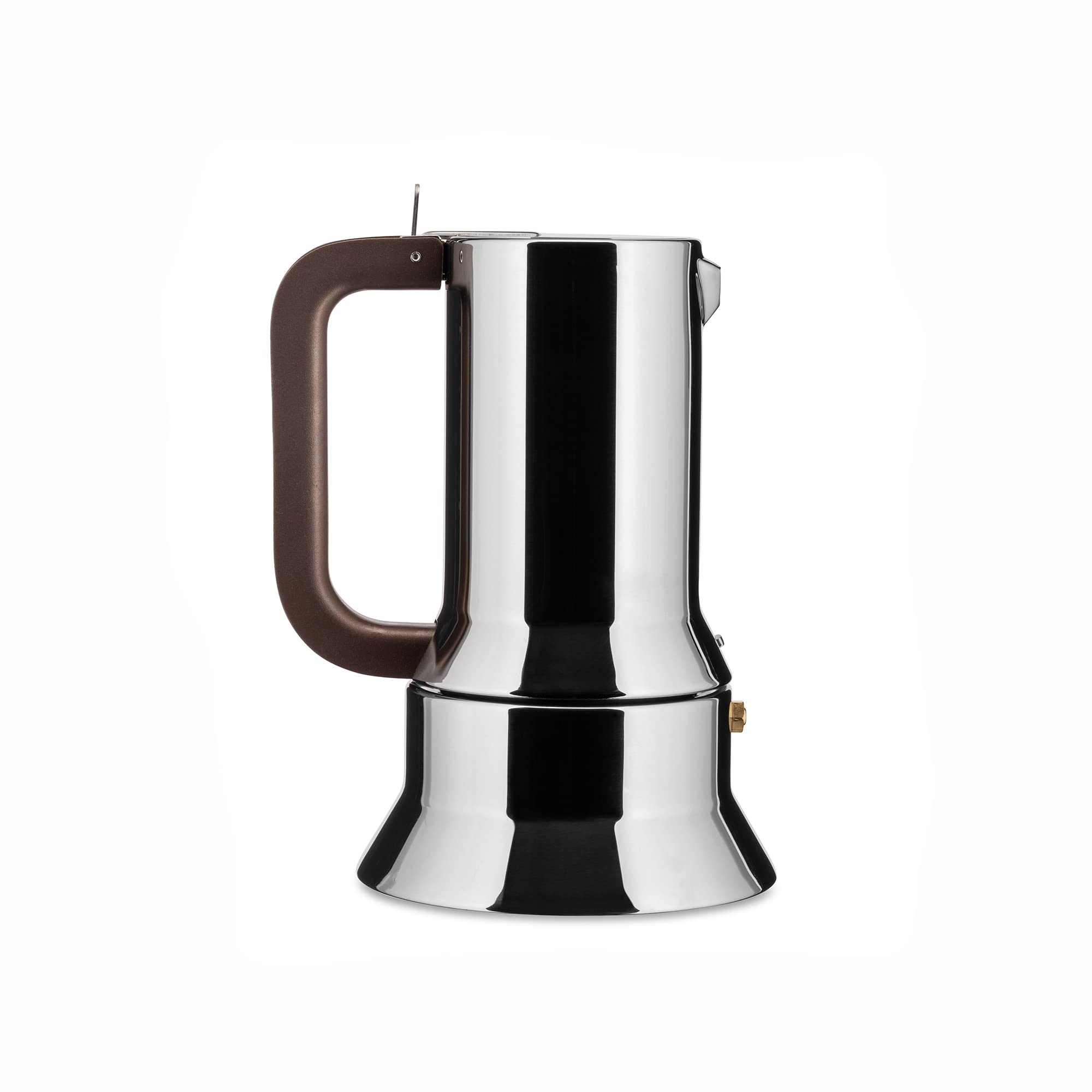 Cafetera moka Alessi 9090/6 en acero espejo, ideal para preparar espresso en casa
