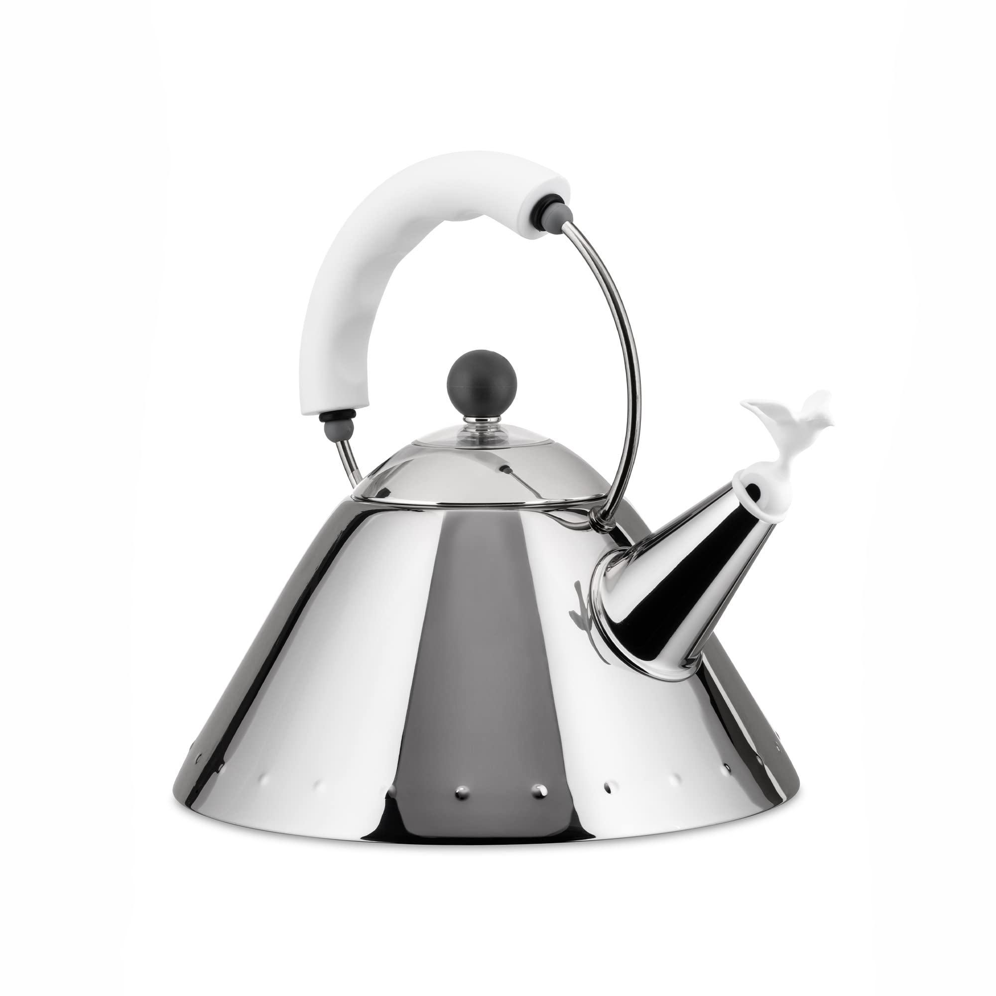 Alessi 9093 W, asa ergonómica para ver comodidad al servir.