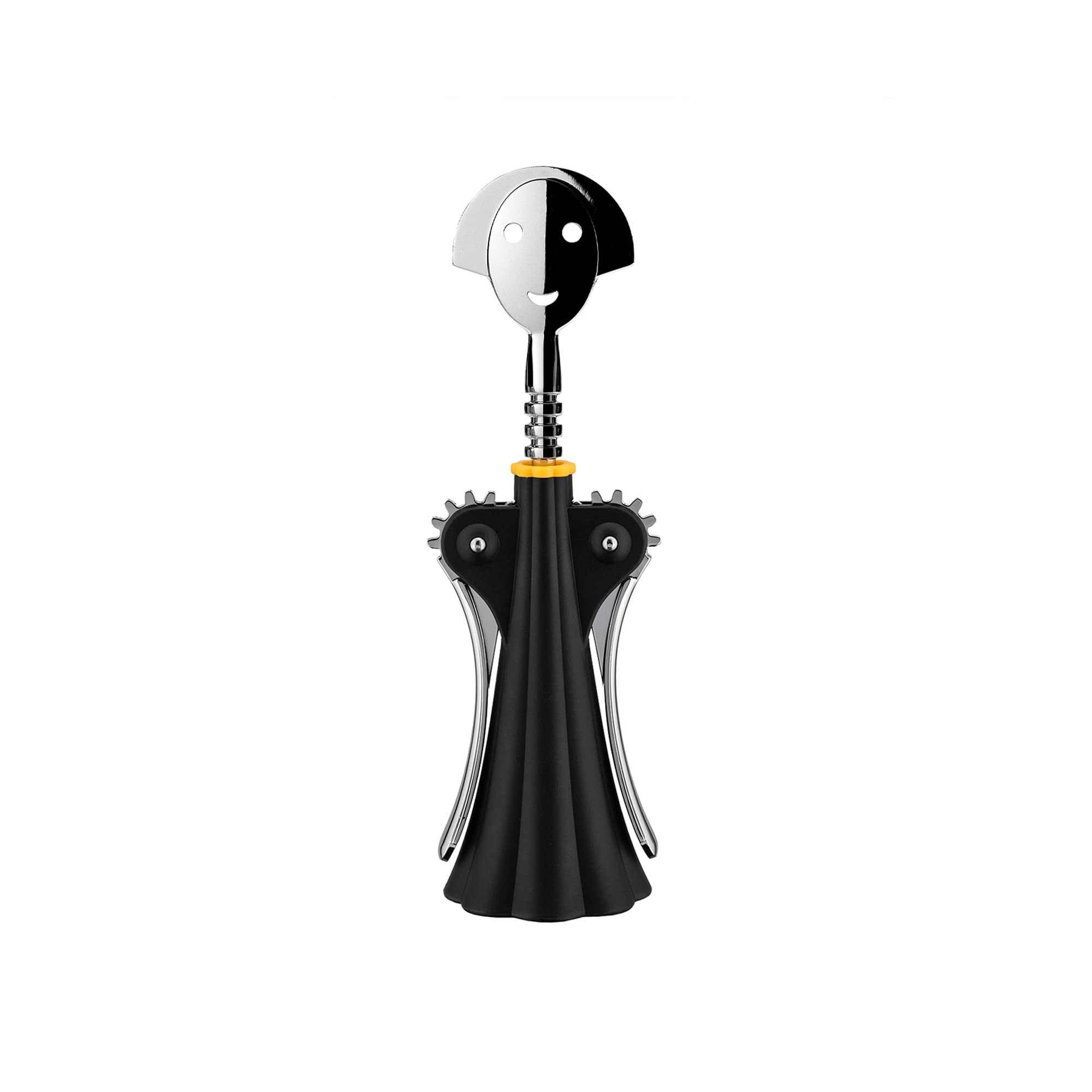 Alessi AAM01 B Anna G. abre botellas con elegancia en negro