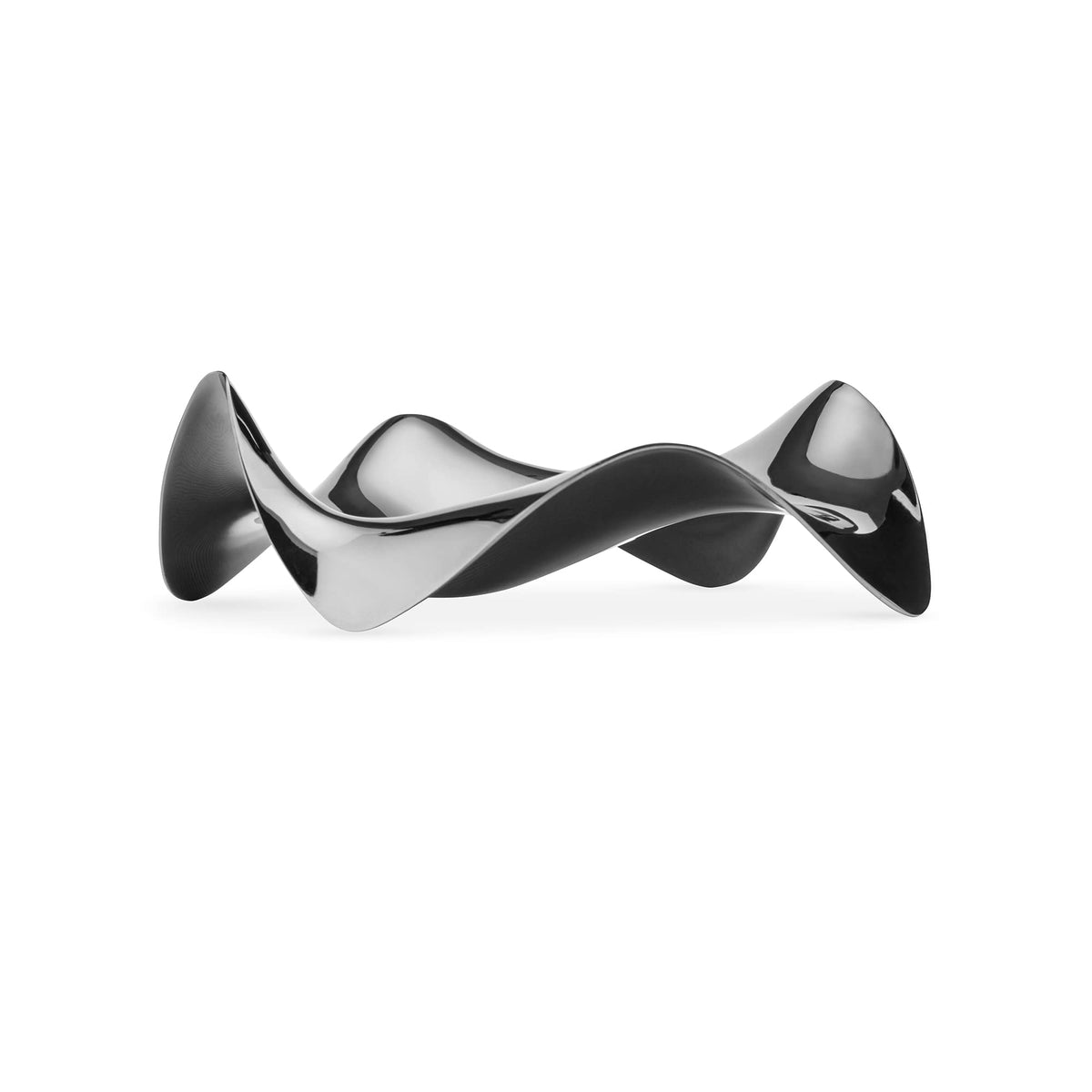 Alessi Blip reposacucharas en acero espejo pulido, ideal para encimera ordenada.