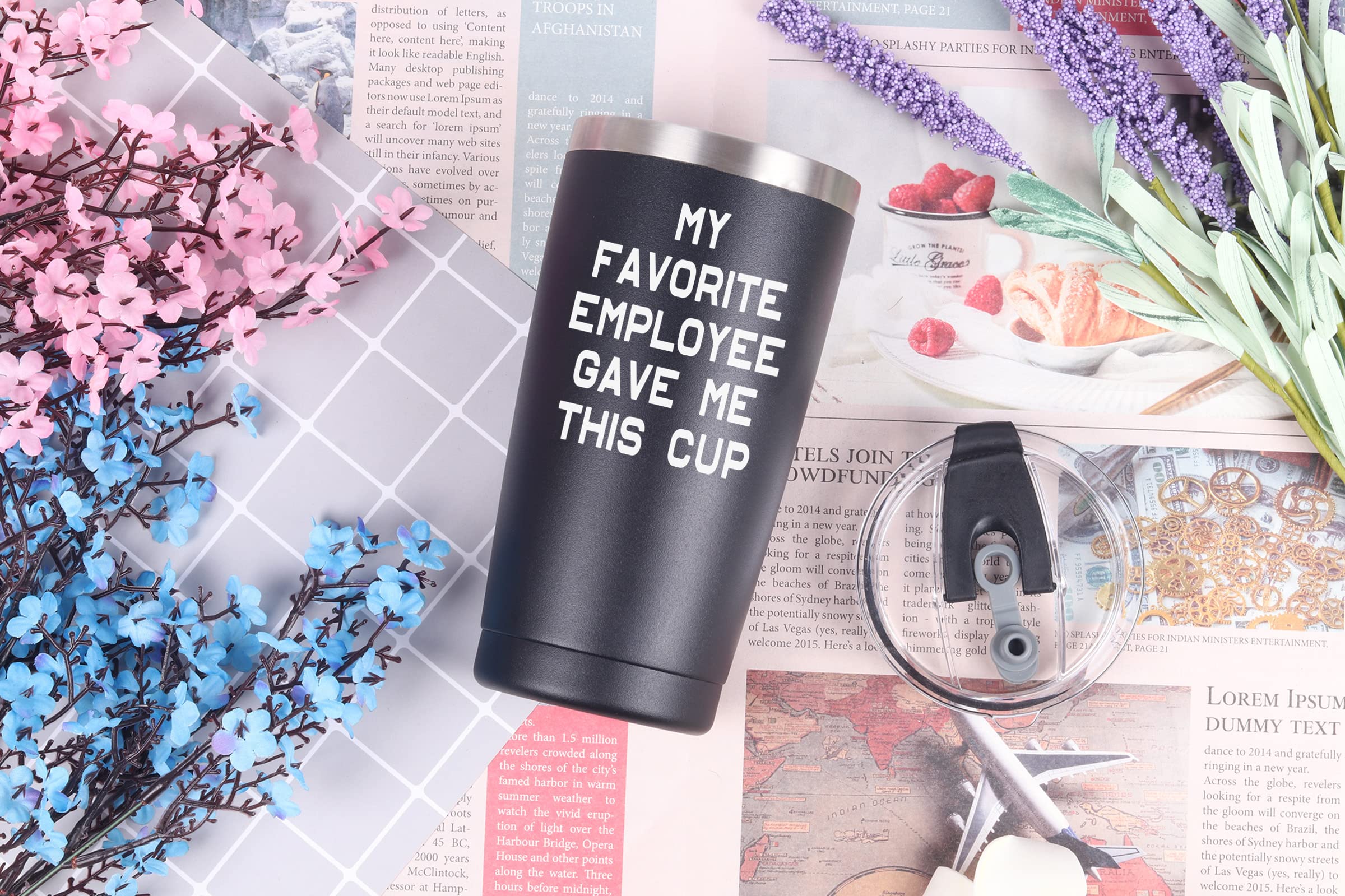 Tapa de la taza Aletege 20oz negra, cierre seguro