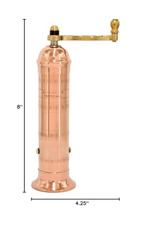 Alexander Home molinillo pimienta griego cobre, acabado cobre elegante para mesa