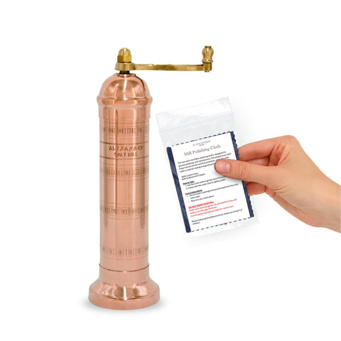 Alexander Home molino sal griego original de 8 pulgadas con manivela para molienda precisa
