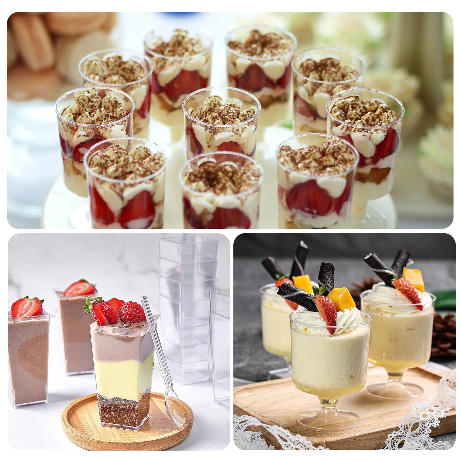 ALEXPRE goblet pequeño con mousse, ideal para degustaciones elegantes