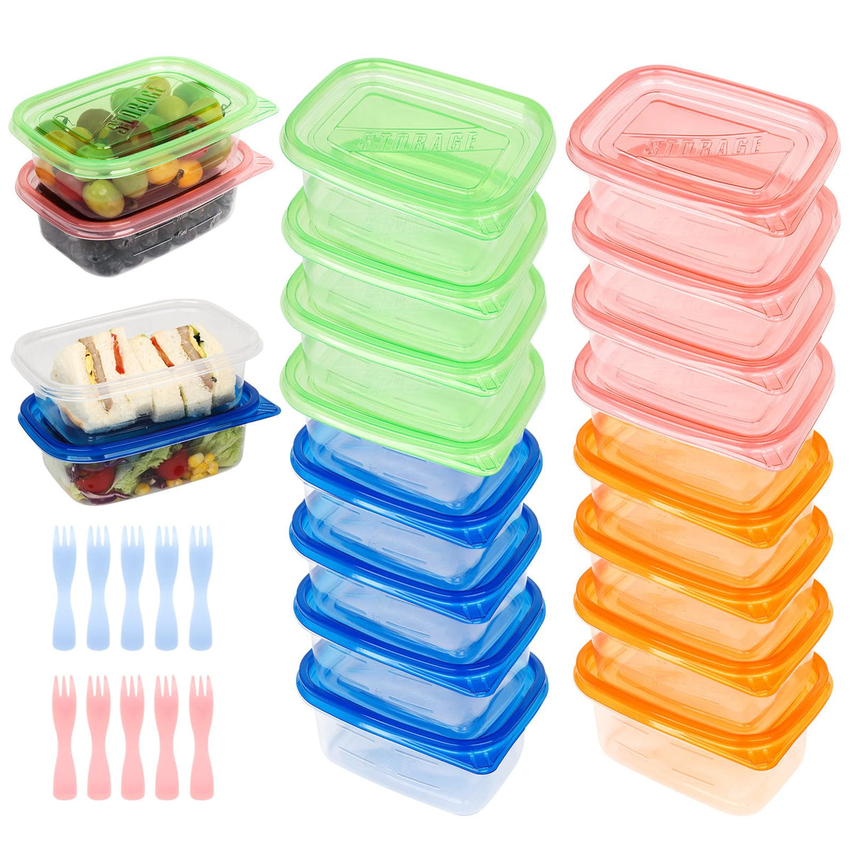Alfeva conjunto completo de contenedores para almuerzo, ideal para planificar la semana.