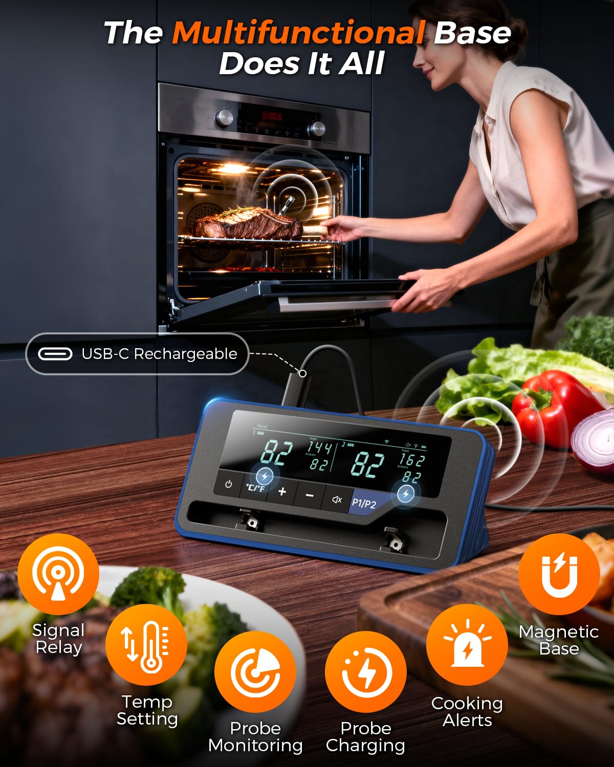 Alfolive durabilidad IPX7, limpieza rápida tras cocinar.