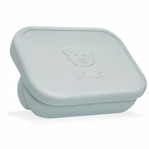 Ali+Oli Bento silicona azul, uso diario seguro y duradero.