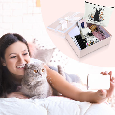 Aliceset boligrafos de gel con motivos felinos para escritura suave
